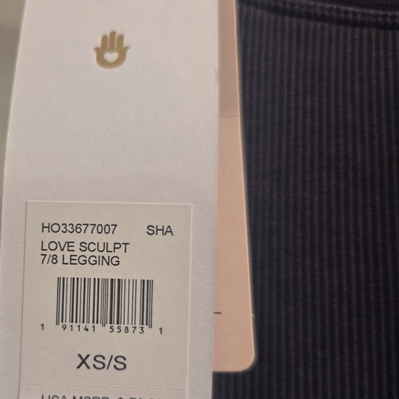 Spiritual Gangster Love Sculpt 7/8 Leggings In Blue Slate- Gorgeous Color!! - Picture 2 of 8